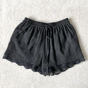 Zara Wool blend Lace Shorts